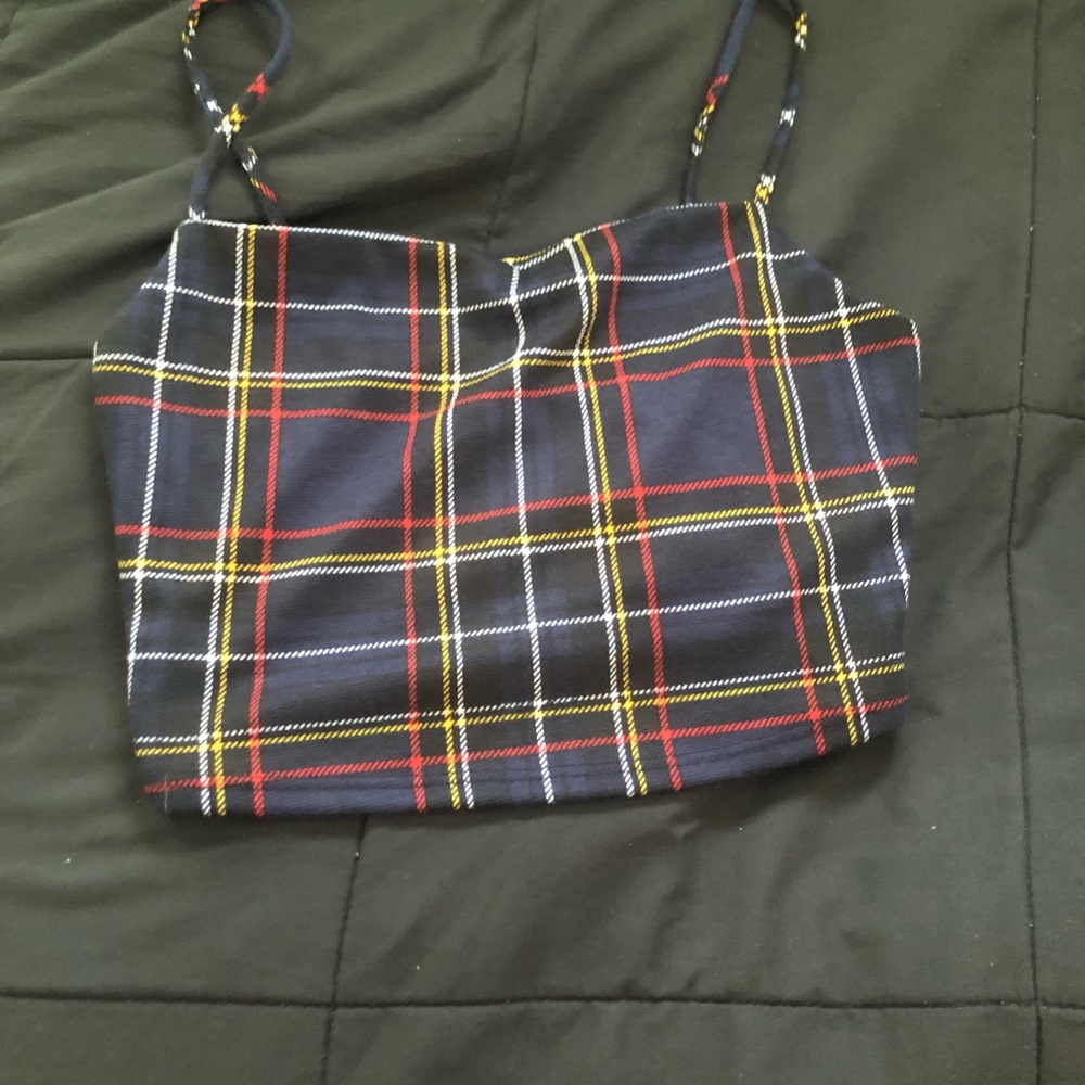 Plaid crop top